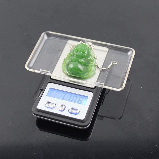 Digitale precisieweegschaal – Mini pocket weegschaal – 200g capaciteit – 0,01g nauwkeurig – Zwart-Ilumina Benelux