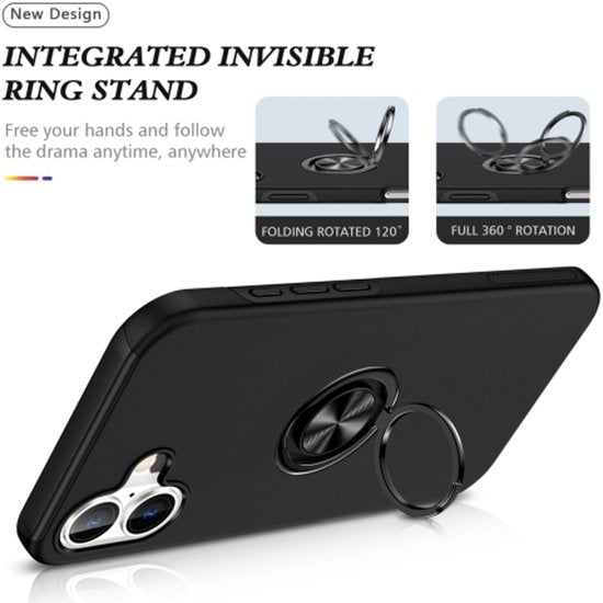 Samsung Galaxy A06 Hoesjes – Shockproof Backcover – Inclusief Gehard Glas Screenprotector – Rood