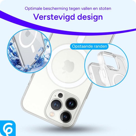 iPhone 13 Pro Hoesjes – Transparante TPU Backcover – Magnetische Ring – MagSafe Compatibel – Ultra Dun – Doorzichtig-Ilumina Benelux