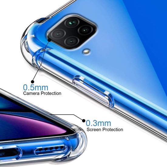 Huawei P40 Lite Hoesjes – Siliconen Backcover – Schokbestendig Anti-Shock – Transparant-Ilumina Benelux