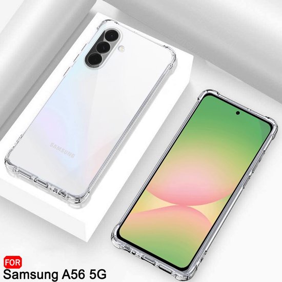 Samsung Galaxy A56 Hoesjes – Transparante Siliconen Backcover – Flexibel – Schokbestendig-Ilumina Benelux