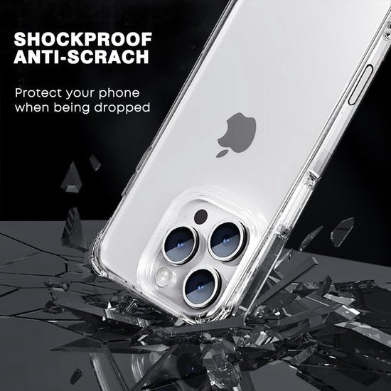iPhone 16 Pro Max Hoesjes – Transparante Backcover – Schokbestendig – Nekkoord Koord – Bordeaux-Ilumina Benelux