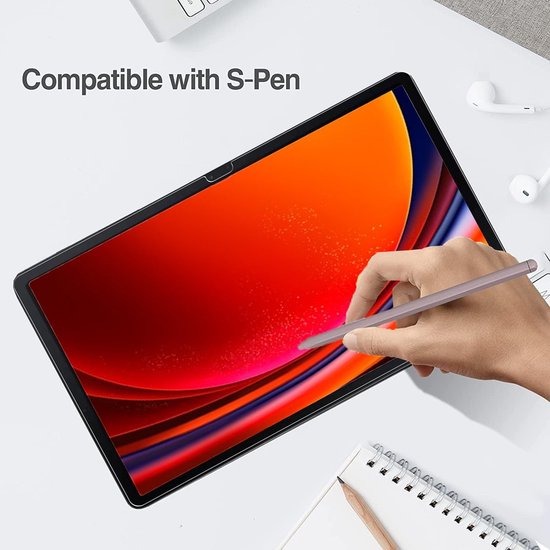 Screenprotector – Geschikt voor Samsung Galaxy Tab S10 Plus/S9 Plus/S9 FE Plus – Gehard Glas – Anti-kras – 12.4 Inch-tabletscreenprotectors-Ilumina Benelux