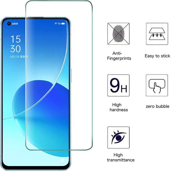 Oppo Reno 6 5G Hoesjes – Siliconen Backcover – Schokbestendig – Transparant – 3x Gehard Glas Screenprotector-Ilumina Benelux