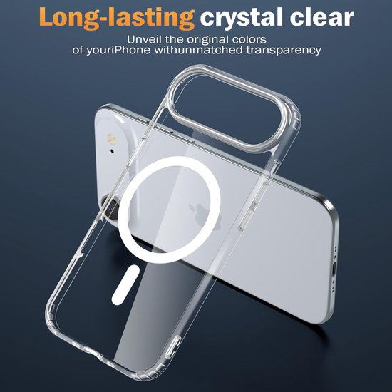 iPhone Air Hoesjes – Transparante Backcover – Schokbestendig – MagSafe – Incl. 2x Screenprotector & Camera Protector-Ilumina Benelux