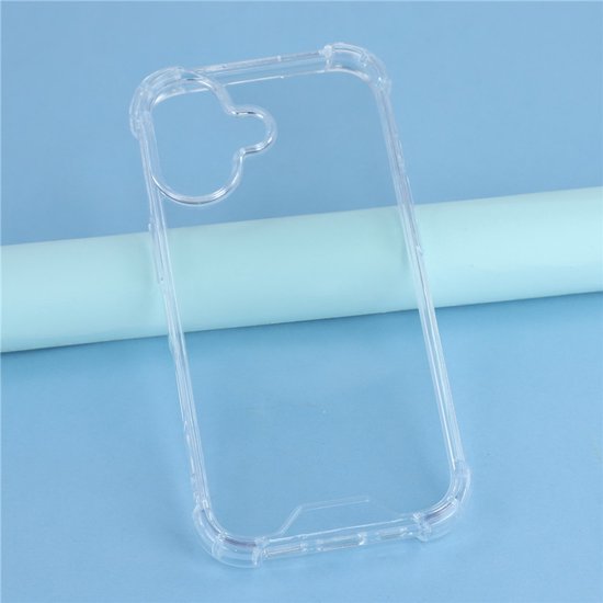 iPhone 17 Hoesjes – Siliconen Backcover – Schokbestendig – Transparant – Incl. 3x Screenprotector-Ilumina Benelux