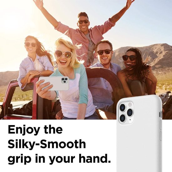 iPhone 12 Pro Max Hoesjes – Liquid Siliconen Backcover – Schokbestendig – Premium – Wit-Ilumina Benelux