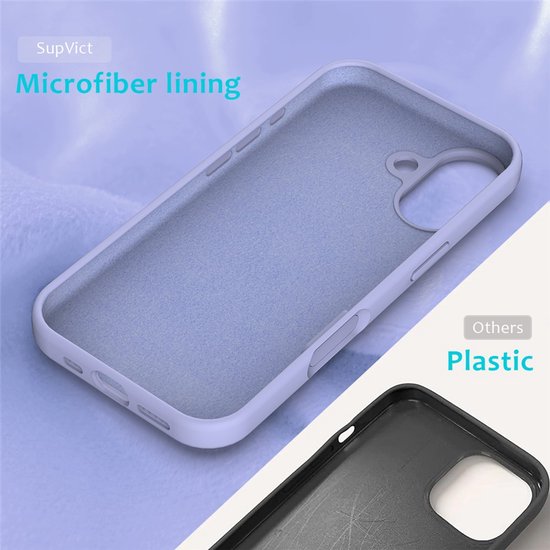 iPhone 17 Hoesjes – Liquid Siliconen Backcover – Soft Touch – Schokbestendig – Lila-Ilumina Benelux