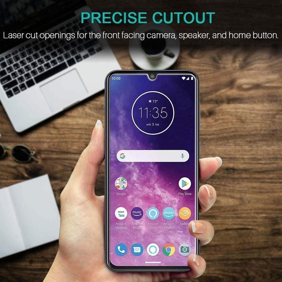 Screenprotector - Geschikt voor Motorola One Zoom - 9H Glas (1-Pack)