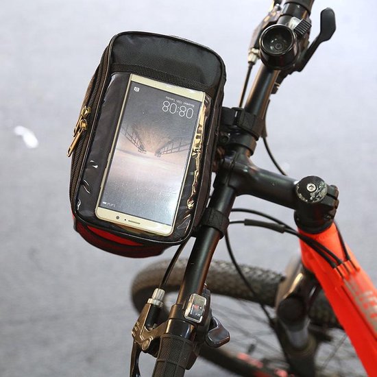 Fietstas bagagedrager – Koeltas bikepacking tas – Waterdicht – Telefoonvak – Geschikt voor iPhone/Samsung/Oppo/Xiaomi – Zwart-Ilumina Benelux