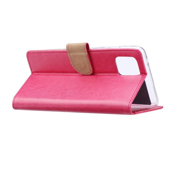 Samsung Galaxy Note 10 Lite Hoesjes – Bookcase Portemonnee Hoes – Pasjeshouder – Magneetsluiting – Roze-Ilumina Benelux