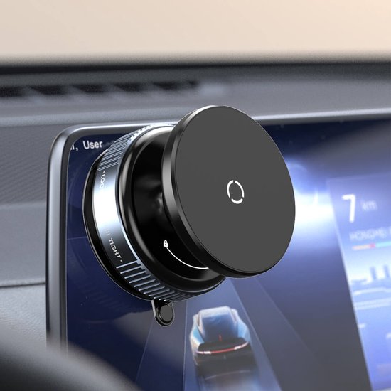 Telefoonhouder auto – Magnetisch met zuignap – Ultra sterke magneet – 360° draaibaar – Zwart-Ilumina Benelux