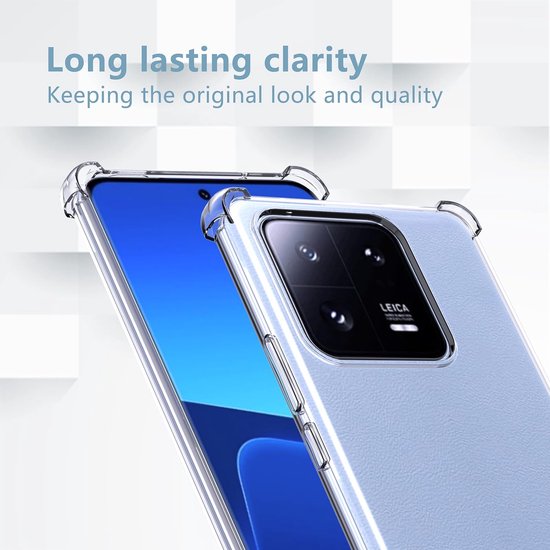 Xiaomi 13 Hoesjes – Transparante TPU Siliconen Backcover – Schokbestendig – Soft Case-Ilumina Benelux