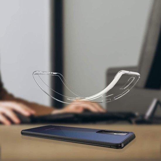 Soft Back Cover Hoesje Geschikt voor: Samsung Galaxy A52 (4G & 5G) / A52s Transparant TPU Silicone Soft Case + 3X Screenprotector