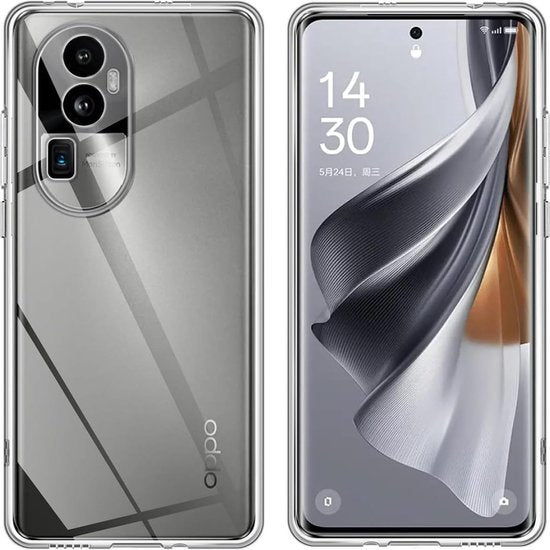 OPPO Reno 10 5G Hoesjes – Siliconen Backcover – Transparant – Soft Silicone – Beschermhoes-Ilumina Benelux