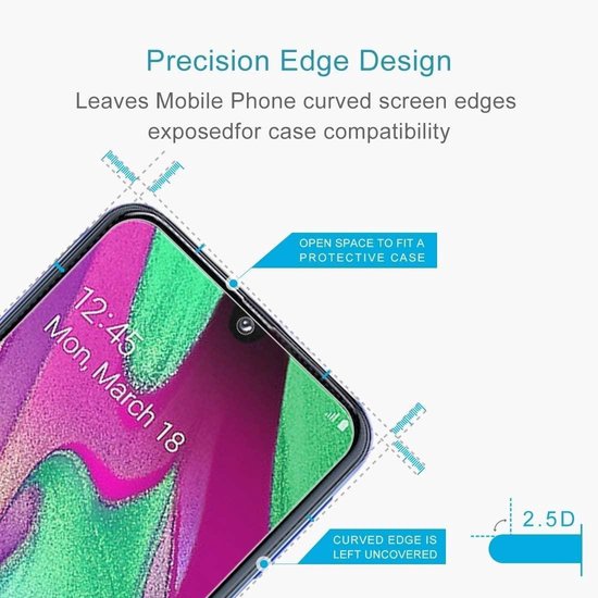Samsung Galaxy A40 Hoesjes – Portemonnee Hoes – Pasjeshouder – 2x Gehard Glas Screenprotector – Roze