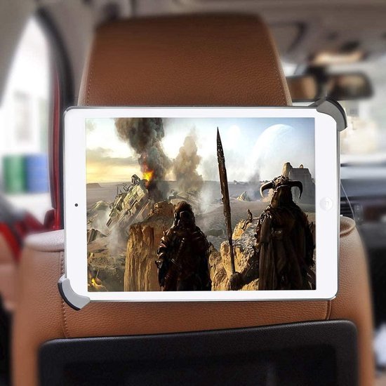 Tablet Houder Hoofdsteun Auto - Tablet Houder met Verstelbare Arm - Auto Accessories - Auto Houder Geschikt voor: iPad Pro Air Mini Samsung Galaxy tab en andere tablets