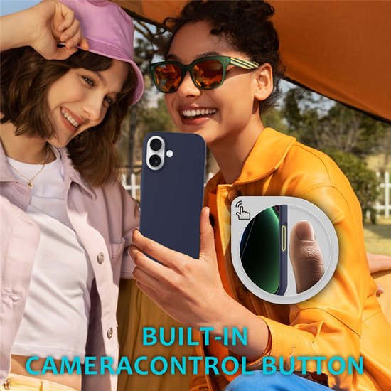iPhone 17 Hoesjes – Liquid Siliconen Backcover – Soft Touch – Inclusief 2x Screenprotector – Middernachtblauw-Ilumina Benelux
