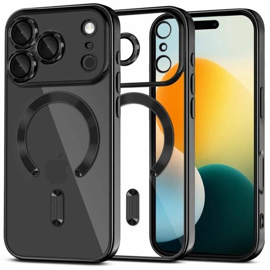 iPhone 17 Pro Max Hoesjes – Backcover – Camera Lens Protector – MagSafe Compatibel – Zwart-Ilumina Benelux