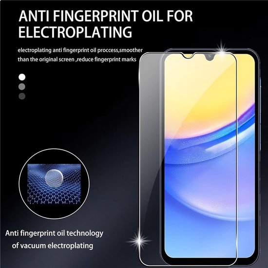 Samsung Galaxy A35 Hoesjes – Siliconen Backcover + 2x Screenprotector – Gehard Glas – Anti-kras – Zwart-Ilumina Benelux