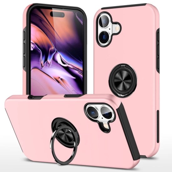 Samsung Galaxy A06 Hoesjes – Shockproof Backcover – Inclusief Gehard Glas Screenprotector – Roze-Ilumina Benelux
