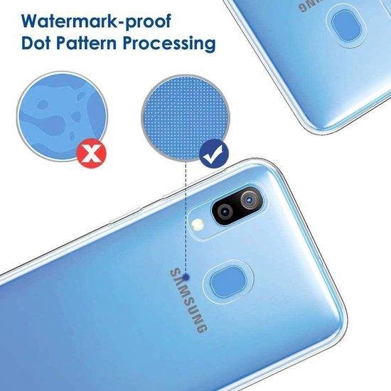 Samsung Galaxy A40 Hoesjes – Transparante TPU Siliconen Backcover – Soft Case – Inclusief 3x Screenprotector – Transparant