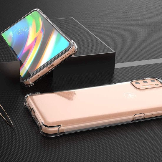 Motorola Moto G9 Plus Hoesjes – Siliconen Backcover – Soft TPU – Schokbestendig – Transparant-Ilumina Benelux