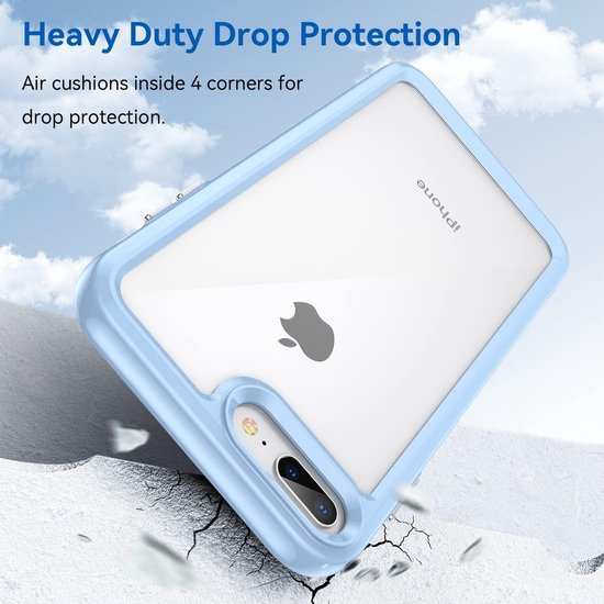 iPhone 7/8/SE 2020/2022 Hoesjes – Hybride Backcover – Helder Acryl – Zachte TPU Bumper – Transparant-Ilumina Benelux