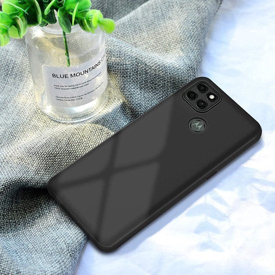 Motorola Moto G9 Power Hoesjes – TPU Siliconen Backcover – Schokbestendig – Incl. 3x Screenprotector – Zwart-Ilumina Benelux
