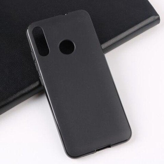 Backcover Hoesje Geschikt voor: Motorola E6S / E6 Plus - Silicone Hoesje - Zwart