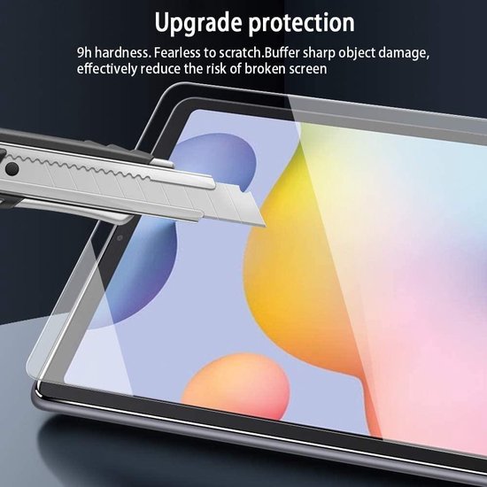 Screenprotector – Geschikt voor Samsung Galaxy Tab S6 Lite 10.4 P610/P615 - 2022/2024 – Gehard Glas – Anti-kras – 2-Pack Tempered Glas-tabletscreenprotectors-Ilumina Benelux