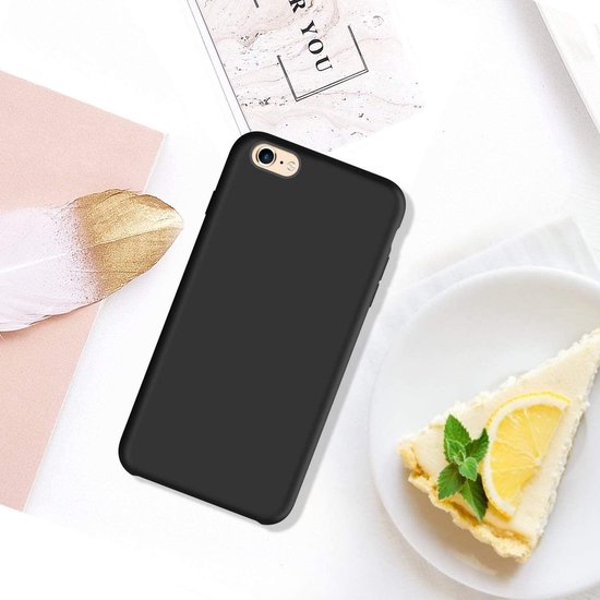 iPhone 7 Plus/8 Plus Hoesjes – TPU Siliconen Backcover – Inclusief 2x Screenprotector Gehard Glas – Zwart-Ilumina Benelux