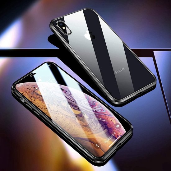 Samsung Galaxy A22 Hoesjes – Magnetische Bookcase – Volledige Bescherming – Screenprotector Voor & Achter – Zwart