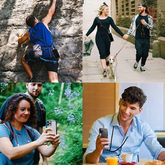 Samsung Galaxy A25 Hoesjes – Schokbestendige Backcover – Nekkoord Koord – Groen