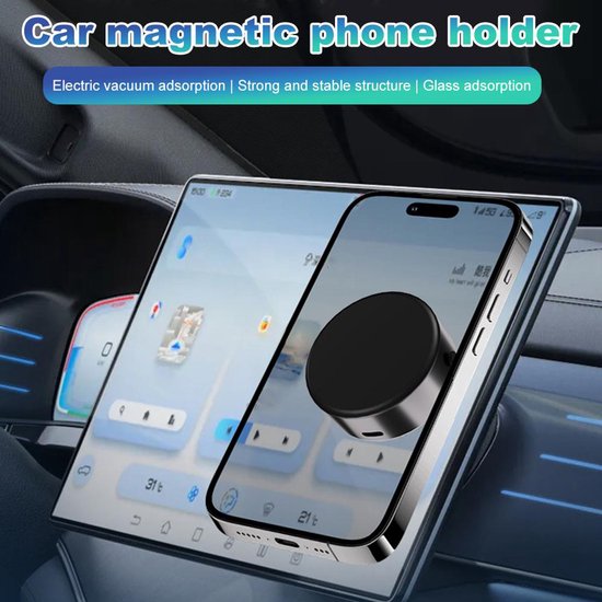 Telefoonhouder auto – Dashboard & Autoruit – Vacuüm Zuignap – Universeel – Zwart-Ilumina Benelux