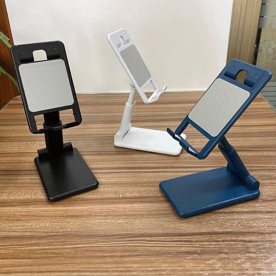 Telefoonhouder bureau – Verstelbare telefoon- en tablethouder – Opvouwbaar – Antislip – Voor 4-12.9 inch Smartphones & Tablets-Ilumina Benelux