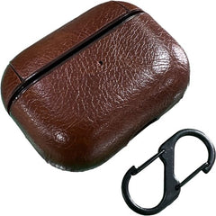 Hoesje geschikt voor AirPods - Case geschikt voor AirPods Pro - Bruin - Inclusief Hanger - Stijlvol Hoesje - Geschikt voor Apple Air Pods Pro
