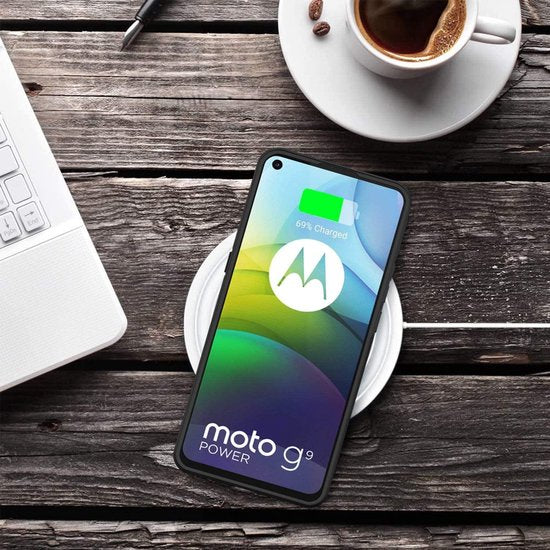 Motorola Moto G9 Power Hoesjes – Siliconen TPU Backcover – Inclusief Screenprotector – Schokbestendig – Zwart-Ilumina Benelux