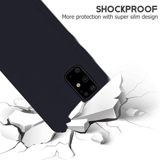 Samsung Galaxy A32 5G Hoesjes – Liquid Siliconen Backcover – Soft Touch – Flexibel – Paars-Ilumina Benelux