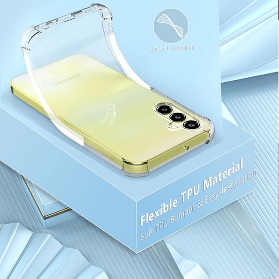 Samsung Galaxy A35 Hoesjes – Siliconen Backcover – Schokbestendig – Flexibel – Transparant-Ilumina Benelux