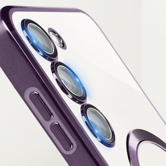 Samsung Galaxy S23 Plus Hoesjes – MagSafe Backcover – Magnetisch – Paars-Ilumina Benelux