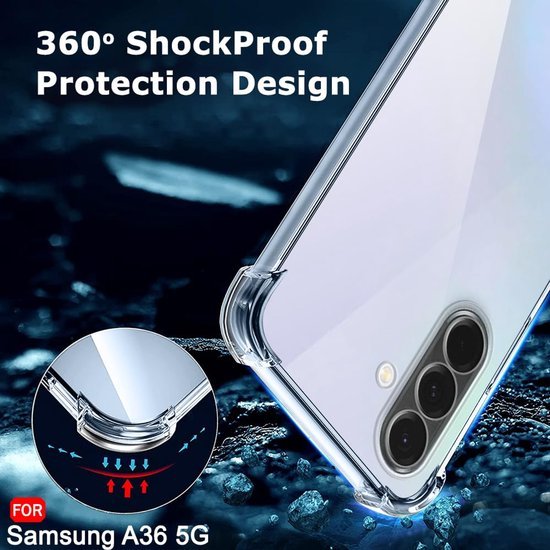 Samsung Galaxy A36 Hoesjes – Transparante Siliconen Backcover – Flexibel – Schokbestendig-Ilumina Benelux