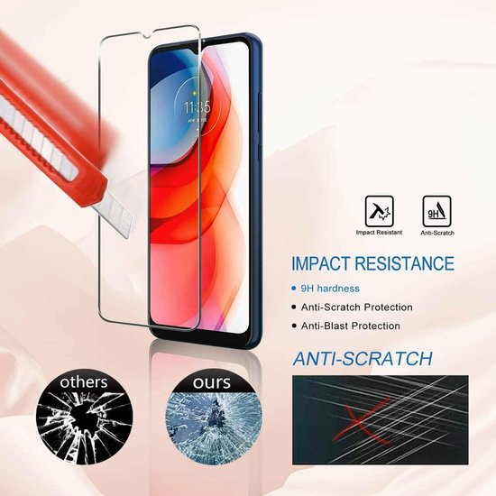 Screenprotector - Geschikt voor Motorola Moto G9 Plus - 9H Glas (2-Pack)