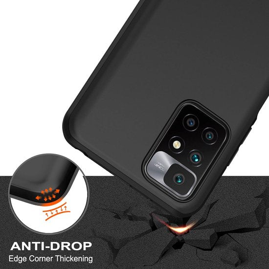 Xiaomi Redmi 10 / 10 2022 Hoesjes – Siliconen Backcover – Flexibel – Schokbestendig – Zwart-Ilumina Benelux
