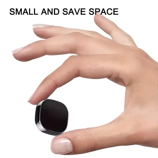 Telefoonhouder auto – Magnetisch – Sterke magneet – Incl. 4 metalen plaatjes – Zwart-Ilumina Benelux