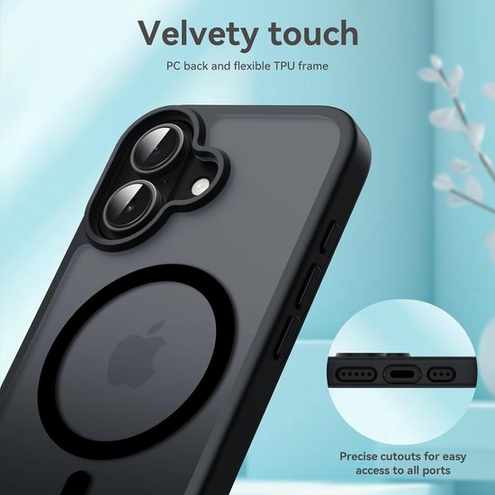 iPhone 17 Hoesjes – Magnetische MagSafe Backcover – Krasbestendig – Slank Design – Inclusief 2x Screenprotector – Zwart-Ilumina Benelux
