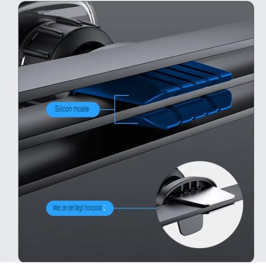Telefoonhouder auto – Magnetisch – Ventilatierooster – Universeel – Zwart-Telefoonhouders-Ilumina Benelux