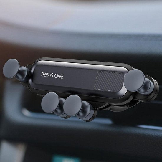 Telefoonhouder auto – Ventilatierooster & Dashboard – 360° Draaibaar – Geschikt voor iPhone & Samsung – Zwart-Telefoonhouders-Ilumina Benelux