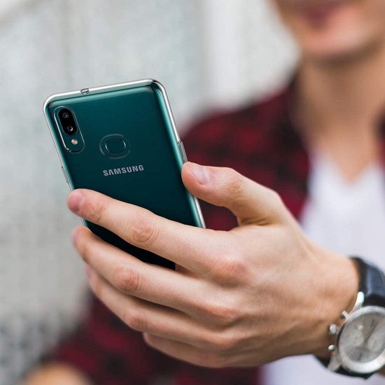 Samsung Galaxy A21 Hoesjes – Transparante TPU Siliconen Backcover – Inclusief 2x Gehard Glas Screenprotector – Anti Kras-Ilumina Benelux