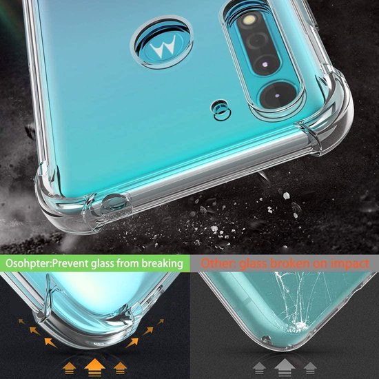 Motorola Moto G8 Power Lite Hoesjes – Siliconen Backcover – Soft TPU – Schokbestendig – Transparant-Ilumina Benelux